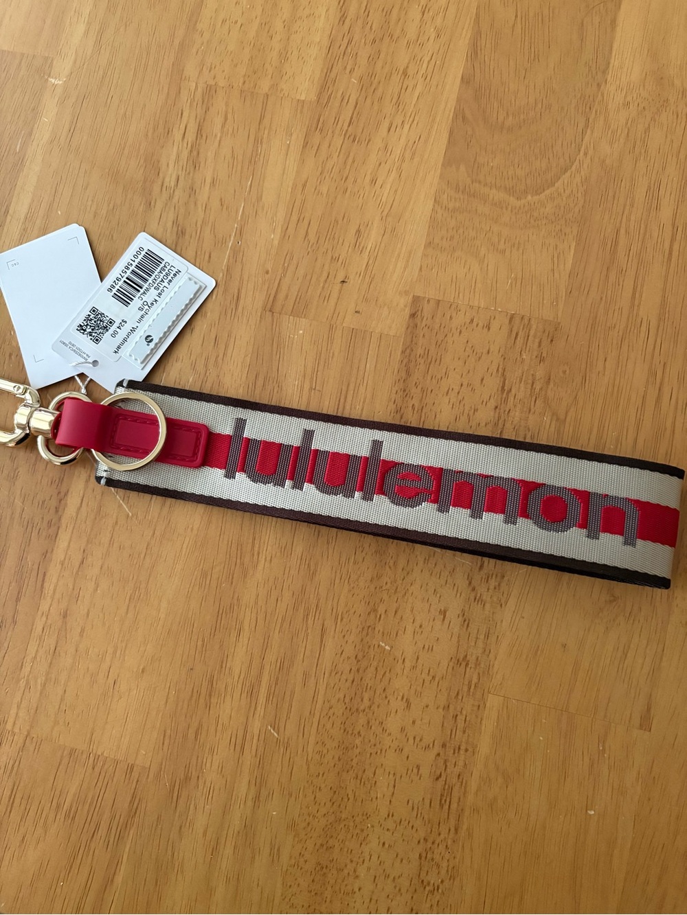 Lululemon Never Lost Keychain